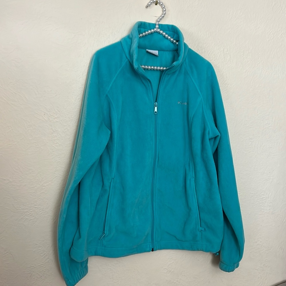 Womens XL Columbia fleece jacket EUC